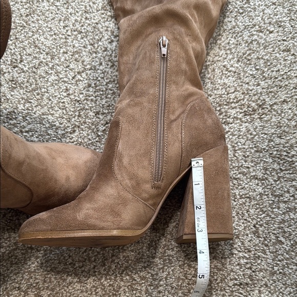 Jessica Simpson Sandstone Britten Suede Over-the-Knee Boots sz 9 wide calf - Picture 5 of 6